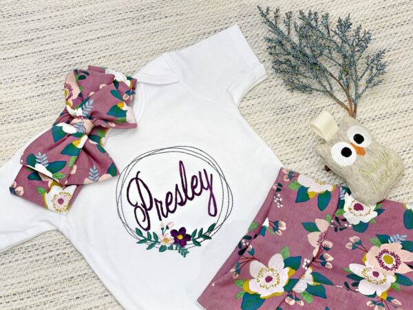 Personalized Floral Shorts Outfit