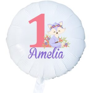 A Personalized First Birthday Balloon