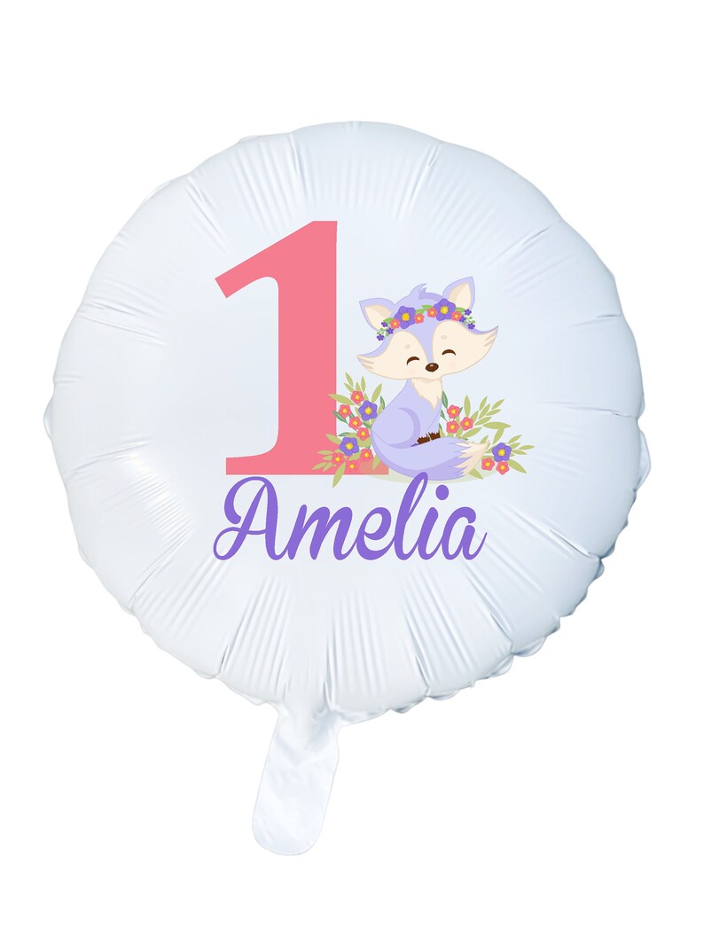 A Personalized First Birthday Balloon