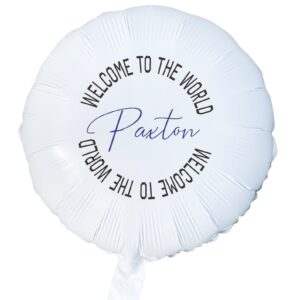 Welcome to the World Personalized Balloon